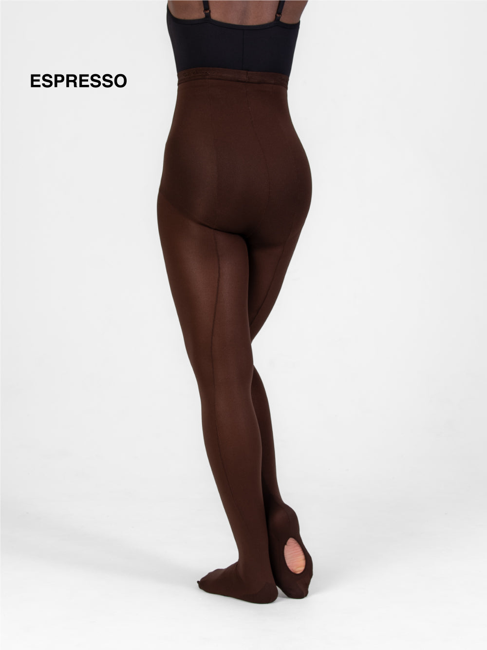 Womens Seamed Professional Mesh Transition Tights - Convertible