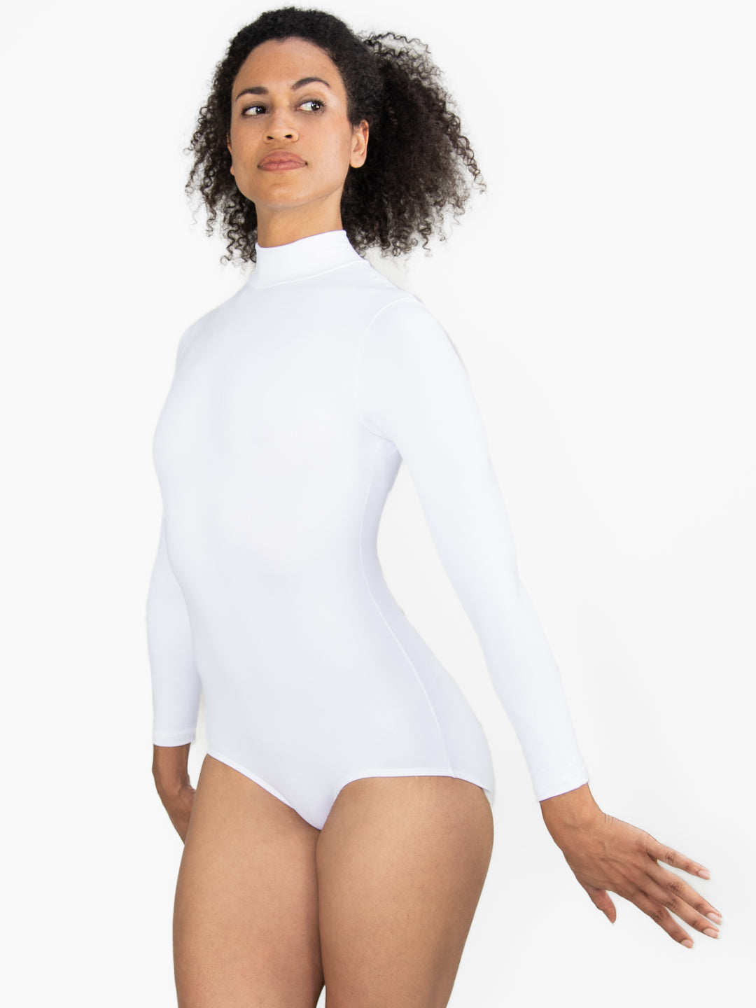 ProWEAR Zip Back Mock Turtleneck Leotard - WOMENS