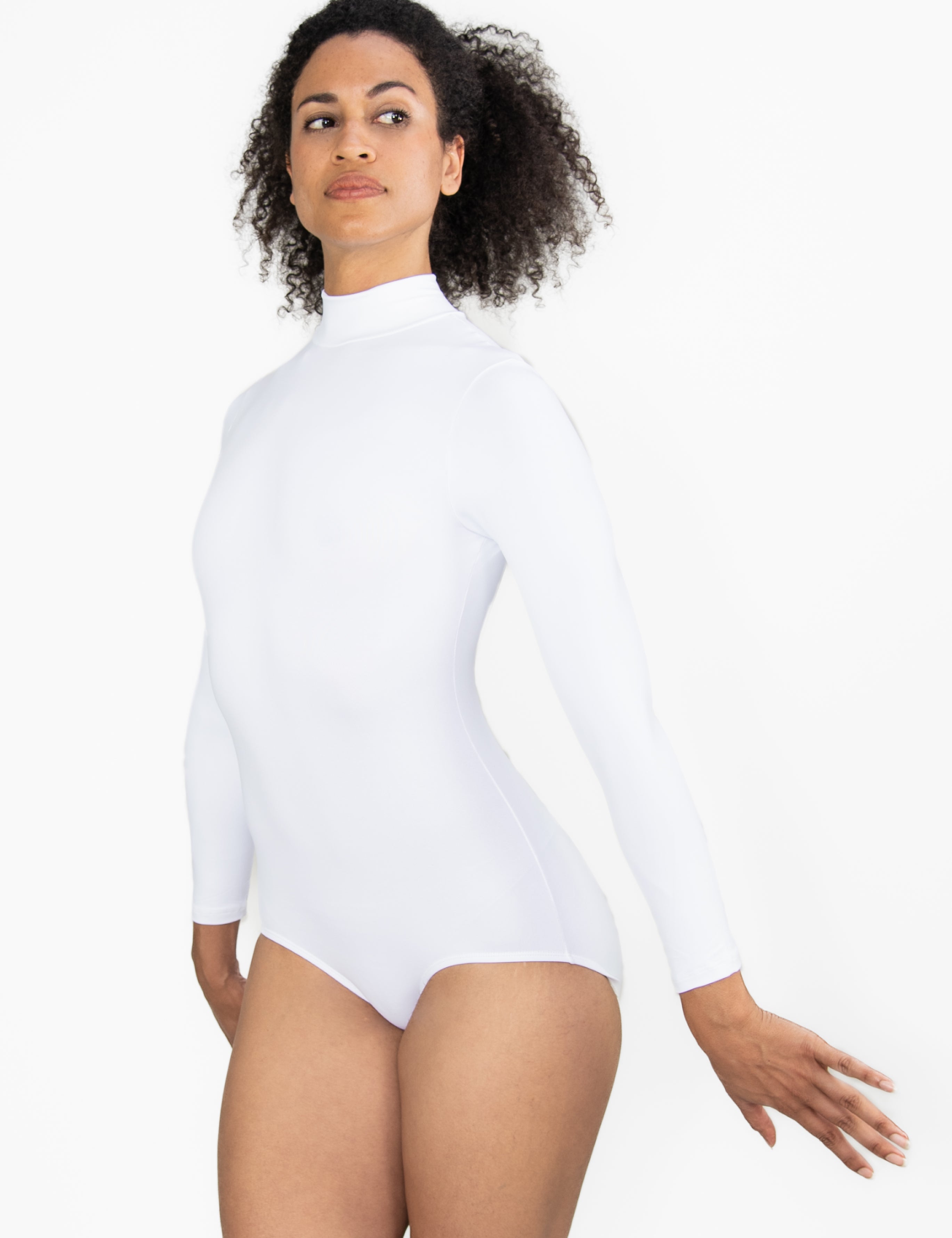 ProWEAR Zip Back Mock Turtleneck Leotard - GIRLS