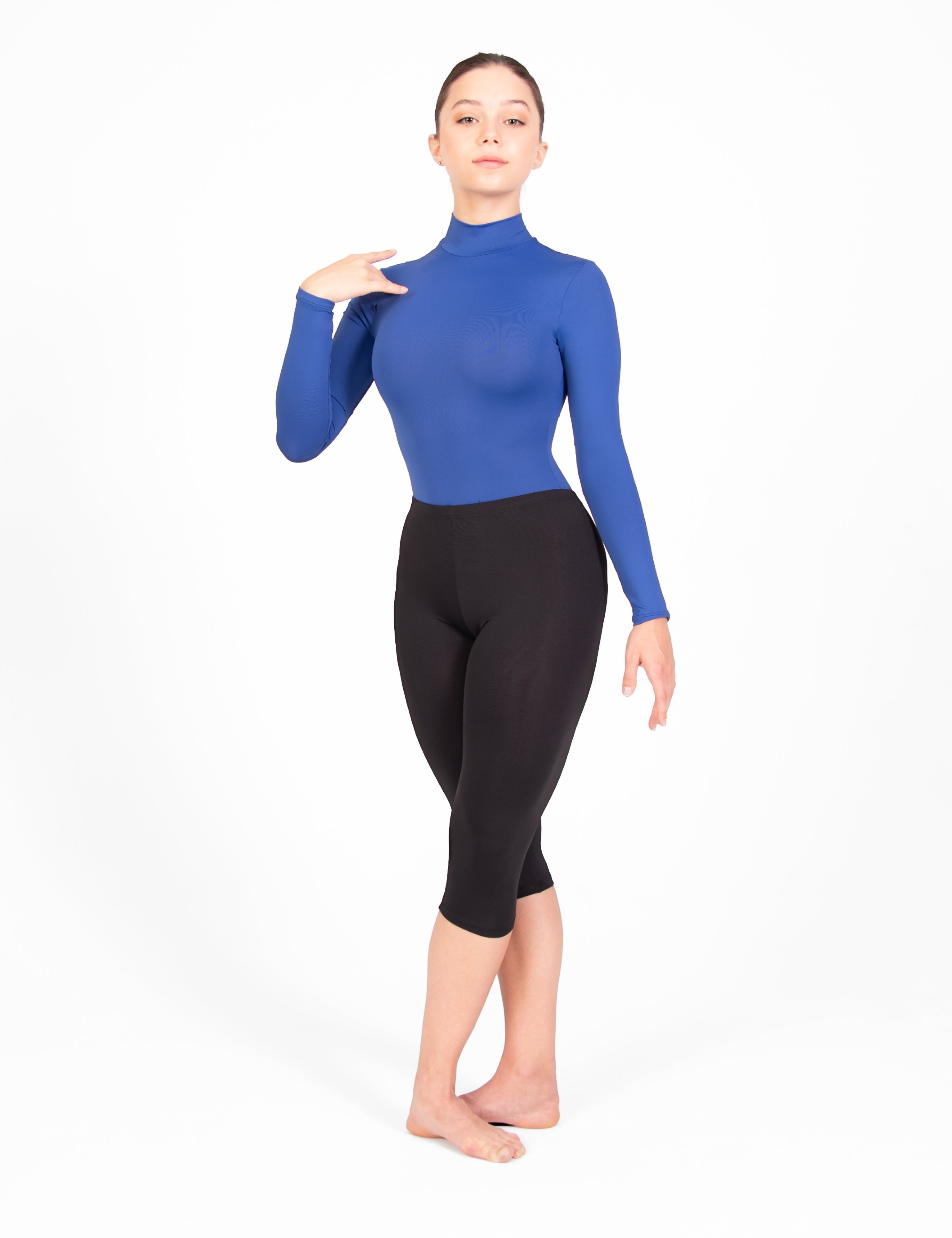 ProWEAR Zip Back Mock Turtleneck Leotard - WOMENS