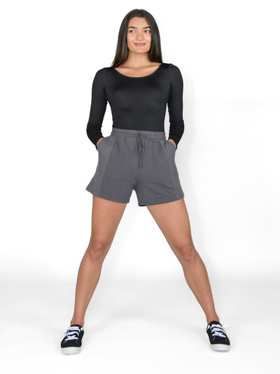 French Terry Side Contrast Shorts