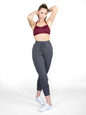 French Terry Tapered Joggers with Front Pockets