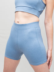 Fine Heather Short with Flatlock Stitching - WOMENS