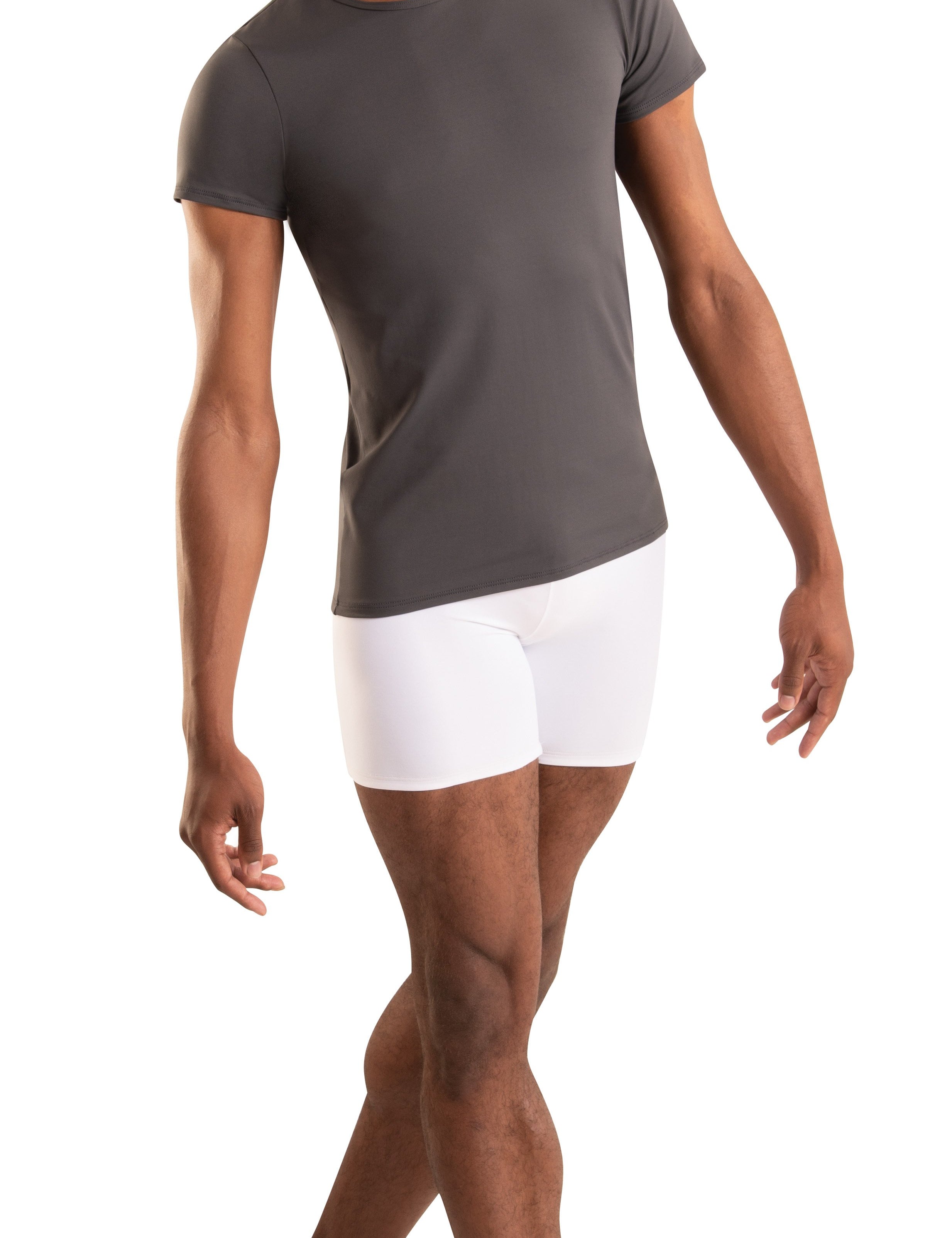 Mid-Thigh Shorts with Elastic Gripper - MENS