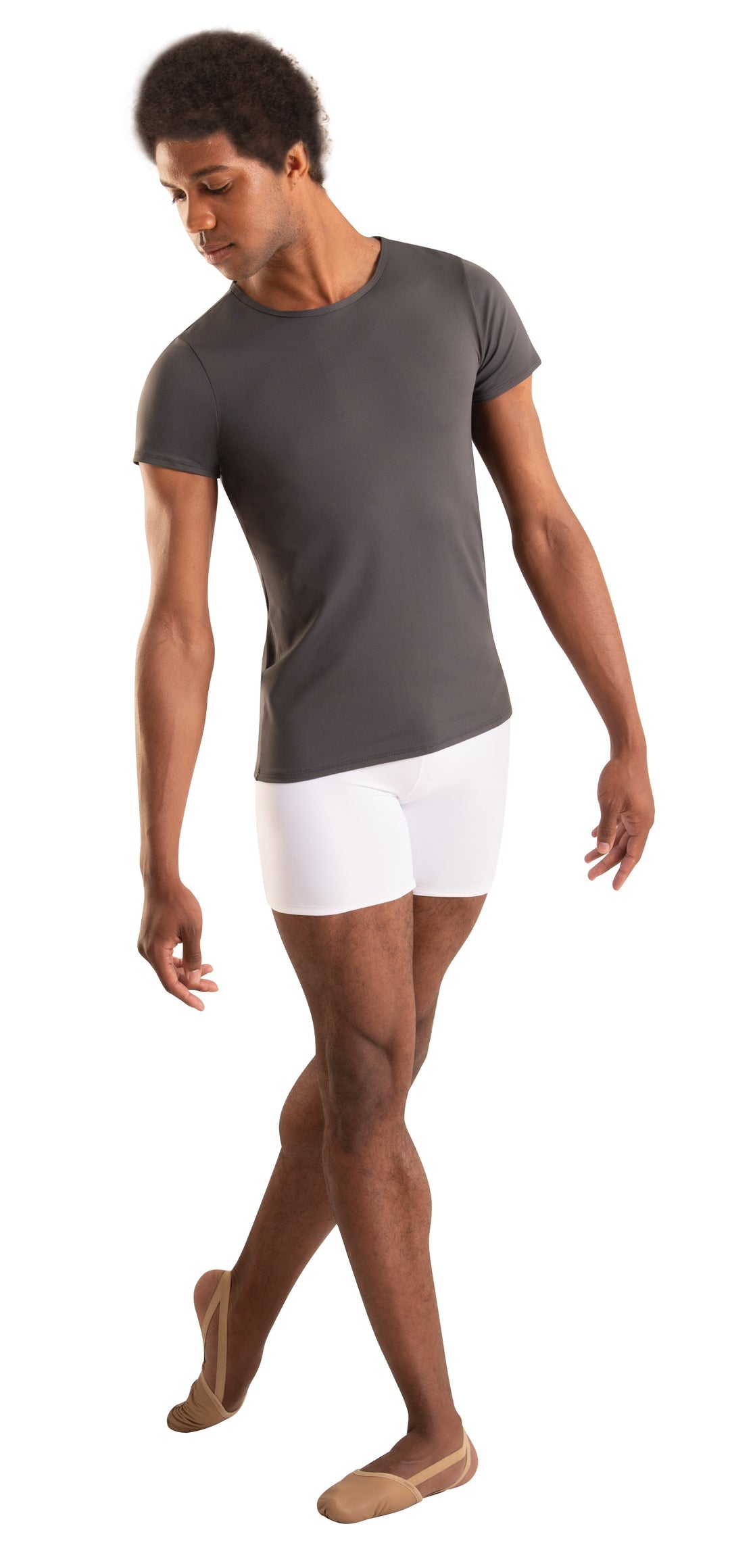 Mid-Thigh Shorts with Elastic Gripper - MENS