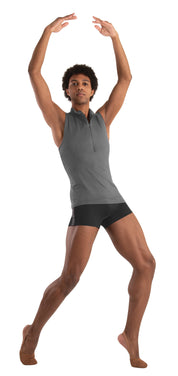 Zip Front Muscle Tank Pullover - BOYS