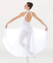 Long Mock T-Neck Dance Dress - WOMENS