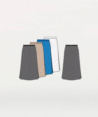 Twinkle Chiffon Side Slit Skirt - WOMENS